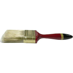 Weiler - 3" Flat Nylon/Polyester Varnish Brush - 3" Bristle Length, 7-1/8" Poly Foam Handle - Exact Industrial Supply