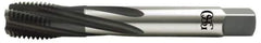 OSG - 1-1/2 - 8 UNS 5 Flute 2B Modified Bottoming Spiral Flute Tap - Vanadium High Speed Steel, Oxide Finish, 200mm OAL, Right Hand Flute, Right Hand Thread, Series 13014 - Exact Industrial Supply