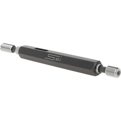 SPI - 1/4-32, Class 2B, Double End Plug Thread Go/No Go Gage - Steel, Size 1 Handle Included - Exact Industrial Supply