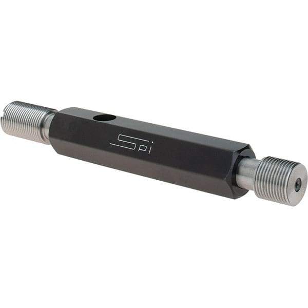 SPI - 9/16-24, Class 3B, Double End Plug Thread Go/No Go Gage - Steel, Size 3 Handle Included - Exact Industrial Supply
