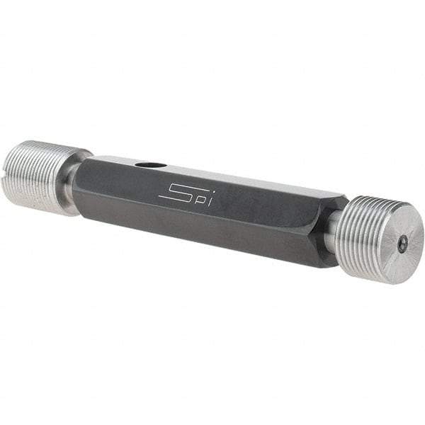 SPI - 3/4-20, Class 3B, Double End Plug Thread Go/No Go Gage - Steel, Size 3 Handle Included - Exact Industrial Supply