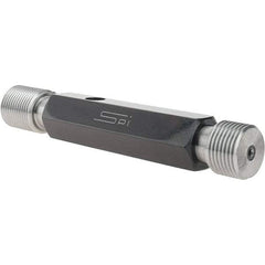 SPI - 7/8-14, Class 2B, Double End Plug Thread Go/No Go Gage - Steel, Size 4 Handle Included - Exact Industrial Supply