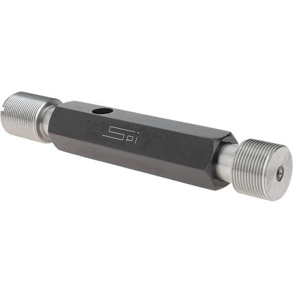 SPI - 7/8-20, Class 2B, Double End Plug Thread Go/No Go Gage - Steel, Size 4 Handle Included - Exact Industrial Supply