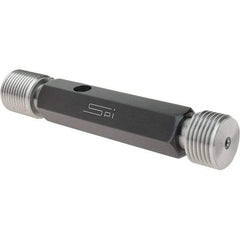 SPI - 1-12, Class 2B, Double End Plug Thread Go/No Go Gage - Steel, Size 4 Handle Included - Exact Industrial Supply