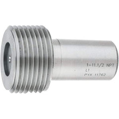 SPI - 1 - 11-1/2 Single End Tapered Plug Pipe Thread Gage - Handle Size 5, Handle Not Included, NPT-L1 Tolerance, NIST Traceability Certification Included - Exact Industrial Supply