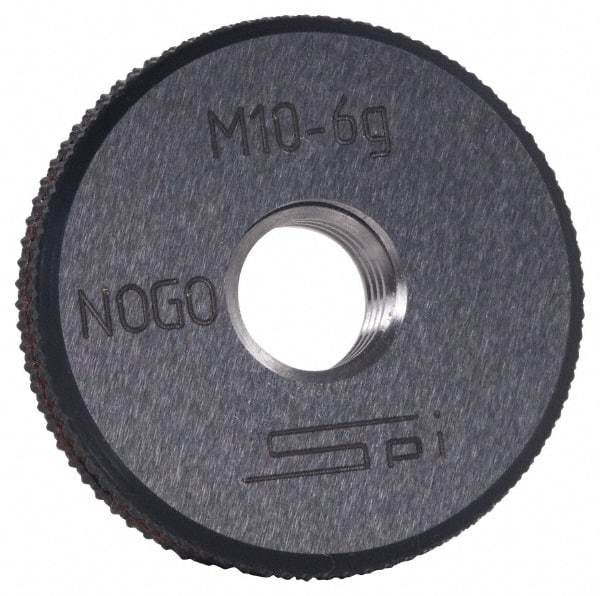 SPI - M2.2x0.45 No Go Single Ring Thread Gage - Class 6G, Oil Hardened Nonshrinking Steel (OHNS), NPL Traceability Certification Included - Exact Industrial Supply