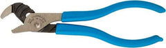 Channellock - 4" OAL, 1/2" Max Capacity, 3 Position Tongue & Groove Pliers - Standard Straight Jaws, Standard Head, Plastic Dipped Handles - Exact Industrial Supply