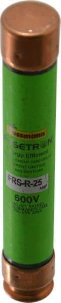 Cooper Bussmann - 300 VDC, 600 VAC, 25 Amp, Time Delay General Purpose Fuse - Fuse Holder Mount, 127mm OAL, 20 at DC, 200 (RMS) kA Rating, 13/16" Diam - Exact Industrial Supply