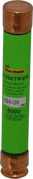 Cooper Bussmann - 300 VDC, 600 VAC, 3.2 Amp, Time Delay General Purpose Fuse - Fuse Holder Mount, 127mm OAL, 20 at DC, 200 (RMS) kA Rating, 13/16" Diam - Exact Industrial Supply