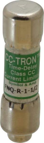 Cooper Bussmann - 300 VDC, 600 VAC, 1.5 Amp, Time Delay General Purpose Fuse - Fuse Holder Mount, 1-1/2" OAL, 200 at AC (RMS) kA Rating, 13/32" Diam - Exact Industrial Supply