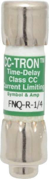 Cooper Bussmann - 300 VDC, 600 VAC, 0.25 Amp, Time Delay General Purpose Fuse - Fuse Holder Mount, 1-1/2" OAL, 200 at AC (RMS) kA Rating, 13/32" Diam - Exact Industrial Supply