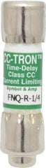 Cooper Bussmann - 300 VDC, 600 VAC, 0.25 Amp, Time Delay General Purpose Fuse - Fuse Holder Mount, 1-1/2" OAL, 200 at AC (RMS) kA Rating, 13/32" Diam - Exact Industrial Supply