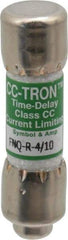 Cooper Bussmann - 300 VDC, 600 VAC, 0.4 Amp, Time Delay General Purpose Fuse - Fuse Holder Mount, 1-1/2" OAL, 200 at AC (RMS) kA Rating, 13/32" Diam - Exact Industrial Supply