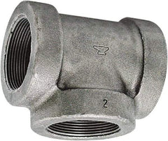 Made in USA - Size 3", Class 125, Cast Iron Black Pipe Tee - 175 psi, FPT End Connection - Exact Industrial Supply