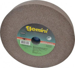 Norton - 60/80 Grit Aluminum Oxide Bench & Pedestal Grinding Wheel - 12" Diam x 1-1/2" Hole x 2" Thick, 2070 Max RPM, Medium Grade - Exact Industrial Supply