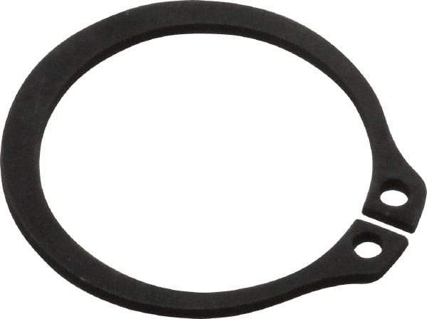 Value Collection - 0.762" Groove Diam, 13/16" Shaft Diam, Phosphate Spring Steel, Snap External Retaining Rings - 0.046" Groove Width, 0.042" Ring Thickness - Exact Industrial Supply