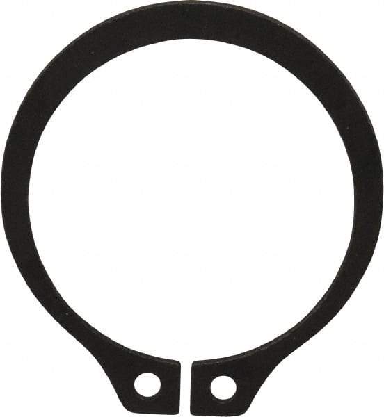 Value Collection - 1.059" Groove Diam, 1-1/8" Shaft Diam, Phosphate Spring Steel, Snap External Retaining Rings - 0.056" Groove Width, 0.05" Ring Thickness - Exact Industrial Supply