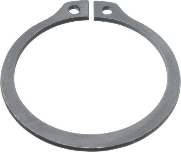 Value Collection - 1.176" Groove Diam, 1-1/4" Shaft Diam, Phosphate Spring Steel, Snap External Retaining Rings - 0.056" Groove Width, 0.05" Ring Thickness - Exact Industrial Supply