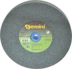 Norton - 80 Grit Silicon Carbide Bench & Pedestal Grinding Wheel - 7" Diam x 1" Hole x 1" Thick, 3600 Max RPM, Medium Grade - Exact Industrial Supply