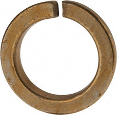 Value Collection - 2", 2.008" ID, 0.422" Thick Split Lock Washer - Grade 8 Spring Steel, Zinc Yellow Dichromate Finish, 2.008" Min ID, 2.039" Max ID, 2.936" Max OD - Exact Industrial Supply