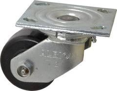 Albion - 3-1/4" Diam x 2" Wide x 4-1/4" OAH Top Plate Mount Swivel Caster - Phenolic, 700 Lb Capacity, Roller Bearing, 4 x 4-1/2" Plate - Exact Industrial Supply
