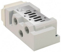 Parker - 1/2" Solenoid Valve Subbase 5599-2 - Use with H2 Series Solenoid Valves - Exact Industrial Supply