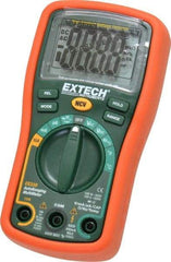 Extech - EX330, CAT III, 600 VAC/VDC, Digital Auto Ranging Multimeter - 40 mOhm, Measures Voltage, Capacitance, Current, Frequency, Resistance, Temperature - Exact Industrial Supply