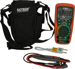 Extech - EX530, CAT IV, 1,000 VAC/VDC, Digital True RMS Multimeter - 40 mOhm, Measures Voltage, Capacitance, Current, Frequency, Resistance, Temperature - Exact Industrial Supply