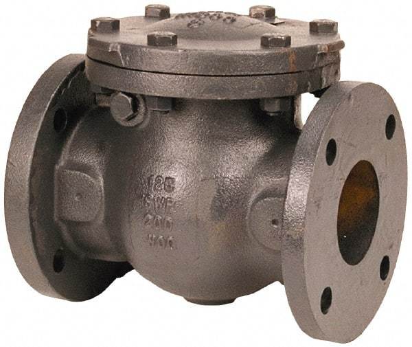 NIBCO - 4" 3% Nickel Check Valve - Flanged, 200 WOG - Exact Industrial Supply