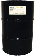 Accu-Lube - Accu-Lube LB-6000, 55 Gal Drum Cutting & Sawing Fluid - Natural Ingredients, For Aluminum Machining, Drilling, Light-Duty Milling, Punching, Tapping - Exact Industrial Supply