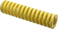 Dayton Lamina - 2" Hole Diam, 1" Rod Diam, 8" Free Length, Yellow Die Spring - 106 Lb Max Deflection, 2" Max Deflection, Extra Heavy Duty, Chromium Vanadium Steel - Exact Industrial Supply