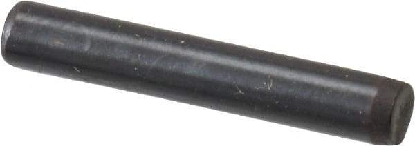 Holo-Krome - 1/8" Diam x 3/4" Pin Length Grade 8 Alloy Steel Standard Dowel Pin - Black Luster Finish, C 47-58 & C 60 (Surface) Hardness, 1 Beveled & 1 Rounded End - Exact Industrial Supply