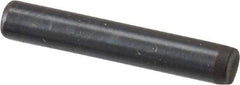 Holo-Krome - 1/8" Diam x 3/4" Pin Length Grade 8 Alloy Steel Standard Dowel Pin - Black Luster Finish, C 47-58 & C 60 (Surface) Hardness, 1 Beveled & 1 Rounded End - Exact Industrial Supply