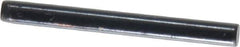 Holo-Krome - 1/8" Diam x 1-1/4" Pin Length Grade 8 Alloy Steel Standard Dowel Pin - Black Luster Finish, C 47-58 & C 60 (Surface) Hardness, 1 Beveled & 1 Rounded End - Exact Industrial Supply