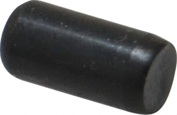 Holo-Krome - 1/4" Diam x 1/2" Pin Length Grade 8 Alloy Steel Standard Dowel Pin - Black Luster Finish, C 47-58 & C 60 (Surface) Hardness, 1 Beveled & 1 Rounded End - Exact Industrial Supply
