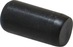 Holo-Krome - 1/4" Diam x 1/2" Pin Length Grade 8 Alloy Steel Standard Dowel Pin - Black Luster Finish, C 47-58 & C 60 (Surface) Hardness, 1 Beveled & 1 Rounded End - Exact Industrial Supply