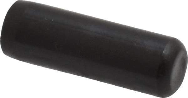 Holo-Krome - 1/4" Diam x 3/4" Pin Length Grade 8 Alloy Steel Standard Dowel Pin - Black Luster Finish, C 47-58 & C 60 (Surface) Hardness, 1 Beveled & 1 Rounded End - Exact Industrial Supply