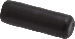 Holo-Krome - 1/4" Diam x 3/4" Pin Length Grade 8 Alloy Steel Standard Dowel Pin - Black Luster Finish, C 47-58 & C 60 (Surface) Hardness, 1 Beveled & 1 Rounded End - Exact Industrial Supply