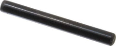 Holo-Krome - 1/4" Diam x 2-1/4" Pin Length Grade 8 Alloy Steel Standard Dowel Pin - Black Luster Finish, C 47-58 & C 60 (Surface) Hardness, 1 Beveled & 1 Rounded End - Exact Industrial Supply