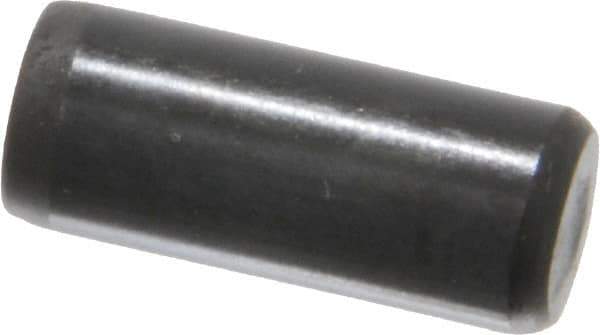 Holo-Krome - 5/16" Diam x 3/4" Pin Length Grade 8 Alloy Steel Standard Dowel Pin - Black Luster Finish, C 47-58 & C 60 (Surface) Hardness, 1 Beveled & 1 Rounded End - Exact Industrial Supply