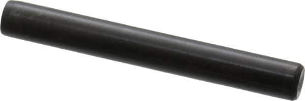 Holo-Krome - 5/16" Diam x 2-1/2" Pin Length Grade 8 Alloy Steel Standard Dowel Pin - Black Luster Finish, C 47-58 & C 60 (Surface) Hardness, 1 Beveled & 1 Rounded End - Exact Industrial Supply