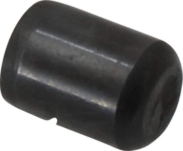 Holo-Krome - 3/8" Diam x 1/2" Pin Length Grade 8 Alloy Steel Standard Dowel Pin - Black Luster Finish, C 47-58 & C 60 (Surface) Hardness, 1 Beveled & 1 Rounded End - Exact Industrial Supply