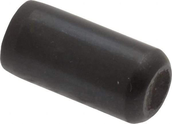 Holo-Krome - 3/8" Diam x 3/4" Pin Length Grade 8 Alloy Steel Standard Dowel Pin - Black Luster Finish, C 47-58 & C 60 (Surface) Hardness, 1 Beveled & 1 Rounded End - Exact Industrial Supply