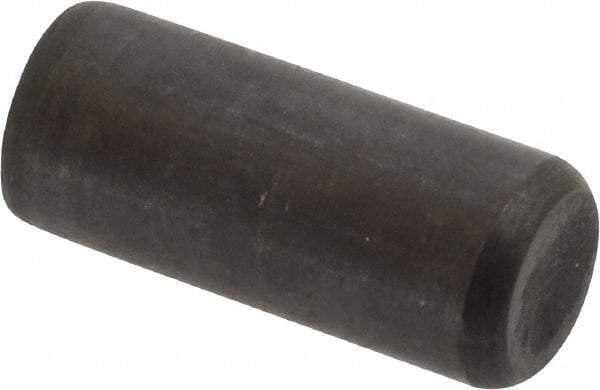 Holo-Krome - 3/8" Diam x 7/8" Pin Length Grade 8 Alloy Steel Standard Dowel Pin - Black Luster Finish, C 47-58 & C 60 (Surface) Hardness, 1 Beveled & 1 Rounded End - Exact Industrial Supply