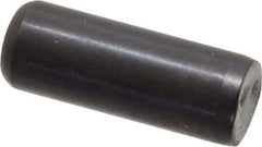 Holo-Krome - 3/8" Diam x 1" Pin Length Grade 8 Alloy Steel Standard Dowel Pin - Black Luster Finish, C 47-58 & C 60 (Surface) Hardness, 1 Beveled & 1 Rounded End - Exact Industrial Supply