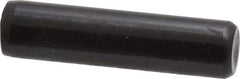 Holo-Krome - 3/8" Diam x 1-1/2" Pin Length Grade 8 Alloy Steel Standard Dowel Pin - Black Luster Finish, C 47-58 & C 60 (Surface) Hardness, 1 Beveled & 1 Rounded End - Exact Industrial Supply