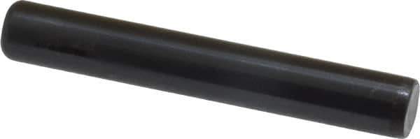 Holo-Krome - 3/8" Diam x 2-1/2" Pin Length Grade 8 Alloy Steel Standard Dowel Pin - Black Luster Finish, C 47-58 & C 60 (Surface) Hardness, 1 Beveled & 1 Rounded End - Exact Industrial Supply