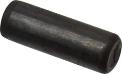 Holo-Krome - 7/16" Diam x 1-1/4" Pin Length Grade 8 Alloy Steel Standard Dowel Pin - Black Luster Finish, C 47-58 & C 60 (Surface) Hardness, 1 Beveled & 1 Rounded End - Exact Industrial Supply