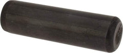 Holo-Krome - 7/16" Diam x 1-1/2" Pin Length Grade 8 Alloy Steel Standard Dowel Pin - Black Luster Finish, C 47-58 & C 60 (Surface) Hardness, 1 Beveled & 1 Rounded End - Exact Industrial Supply