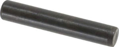 Holo-Krome - 7/16" Diam x 2-1/2" Pin Length Grade 8 Alloy Steel Standard Dowel Pin - Black Luster Finish, C 47-58 & C 60 (Surface) Hardness, 1 Beveled & 1 Rounded End - Exact Industrial Supply